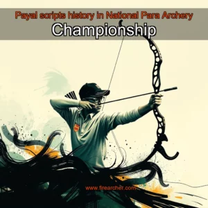 Artistic representation for Payal scripts history in National Para Archery Championship