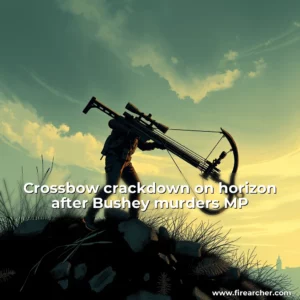 Artistic representation for Crossbow crackdown on horizon after Bushey murders MP