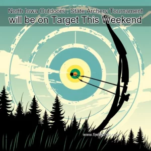 Artistic representation for North Iowa Outdoors : State Archery Tournament will be on Target This Weekend